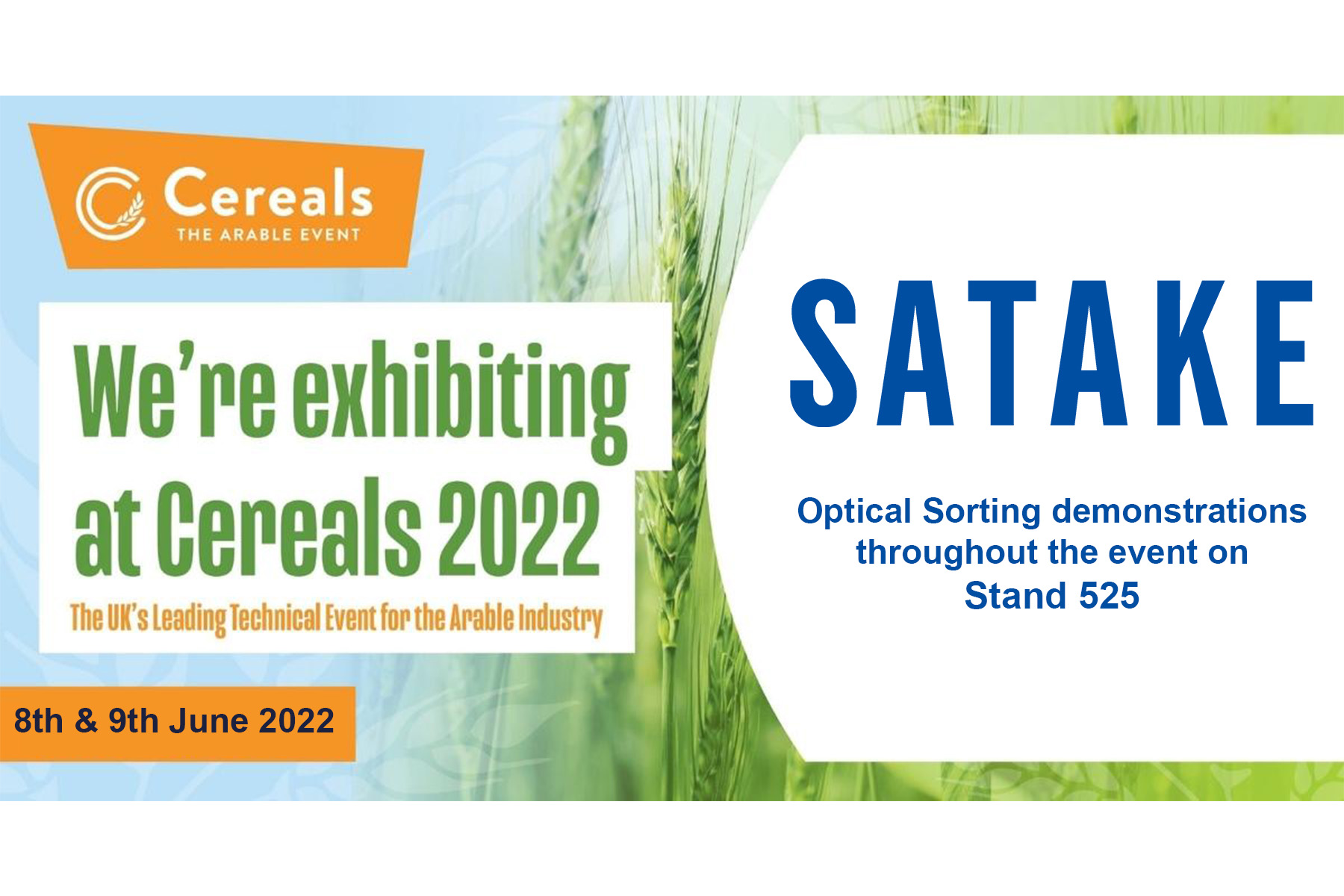 Optical Sorting Demonstrations at Cereals 2022